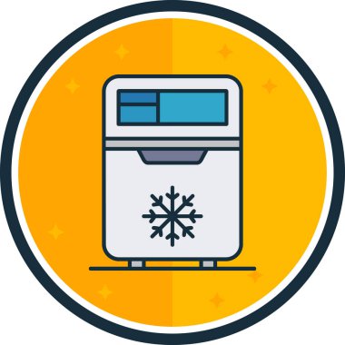 çamaşır makinesi simgesi, vektör illüstrasyonu