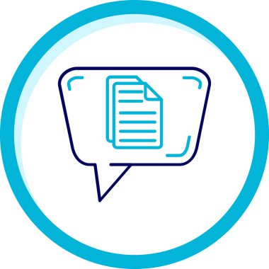 Konuşma simgesinin vektör illüstrasyonu