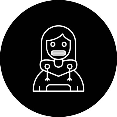 Kadın vektör illüstrasyonu