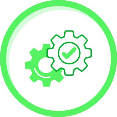 dişli vektör simgesi modern basit tasarım illüstrasyonu