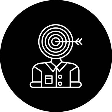 Hedef simgenin vektör illüstrasyonu