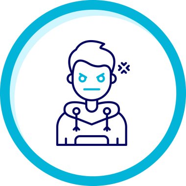 Arabalı bir adamın vektör çizimi