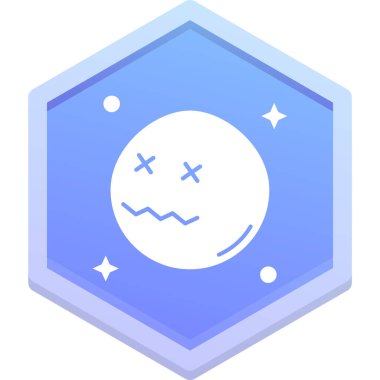 Gece ay ve gökyüzünde yıldızlar