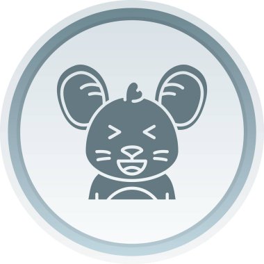 İşaret çemberli bir fare simgesinin vektör çizimi