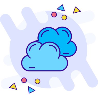 Bulut simgesi tasarım vektörü