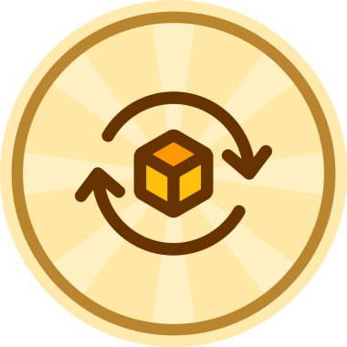 Kutu. Web simgesi basit illüstrasyon