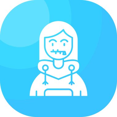 Cadılar Bayramı. Web simgesi basit tasarım