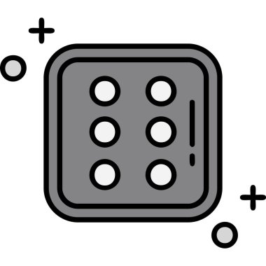 Bir oyun simgesinin vektör illüstrasyonu