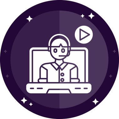 Vektör illüstrasyonu, seo modern simge