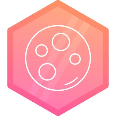 Kırmızı ve mor renkli bir simgenin vektör çizimi