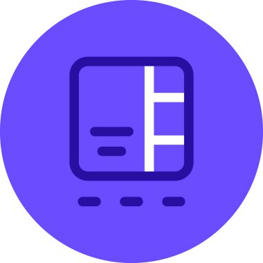 Kitap. Web simgesi basit illüstrasyon