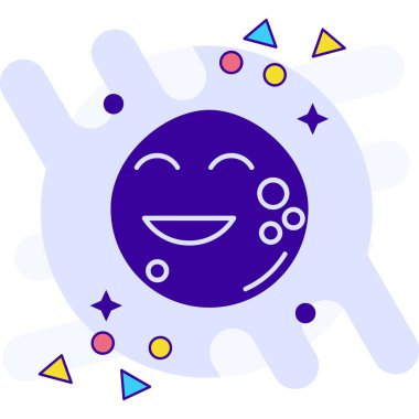 Moda Biçimli Emoji Simgesi İzole Arkaplan