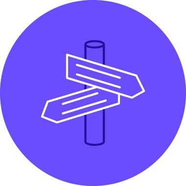 yön ikonu vektör illüstrasyonu