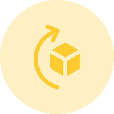 Düz renk vektörü simgesi