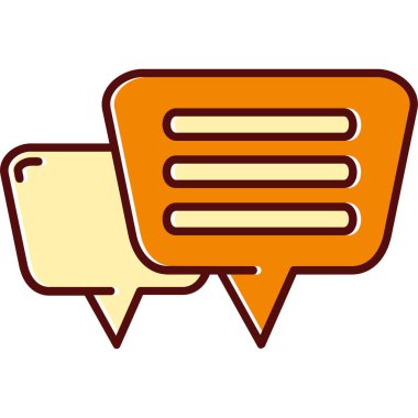 Sohbet kabarcığı vektör illüstrasyonu