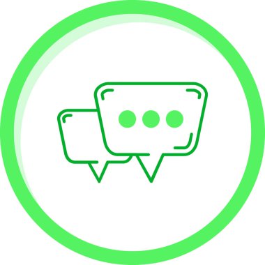 kabarcık simgesi. vektör çizim