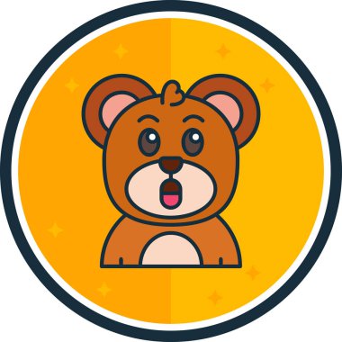 Hayvan ikonu. şirin vektör.