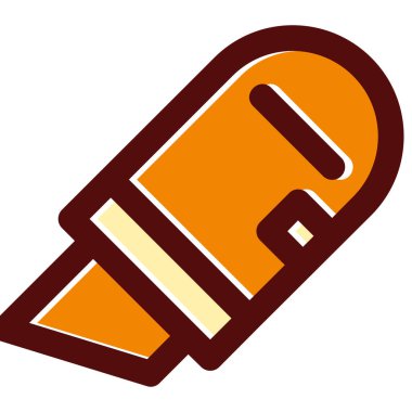 Boya silindiri. Web simgesi basit illüstrasyon