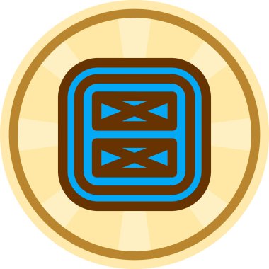 Mavi ve sarı renkli bir arkaplanın vektör çizimi