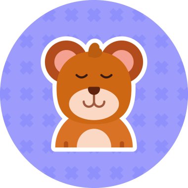 Bebeğim. Web simgesi basit illüstrasyon