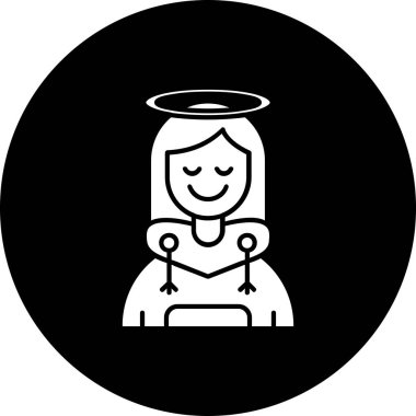 melek simge vektör çizim