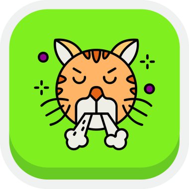 sevimli kedi maskotu karakteri