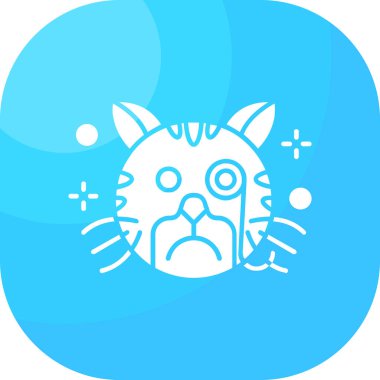 Çizgi Köpeği simgesi beyaz arkaplanda izole edildi. Renkli taslak konsepti. Vektör.