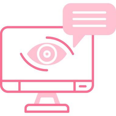 Bilgisayar. Web simgesi basit illüstrasyon