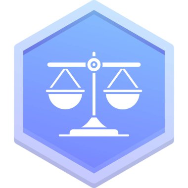 Beyaz arkaplanın mavi ve mor ikonunun vektör çizimi