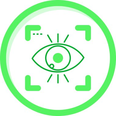 Göz simgesi vektör illüstrasyonu