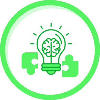 beyin ikonu vektör illüstrasyonu