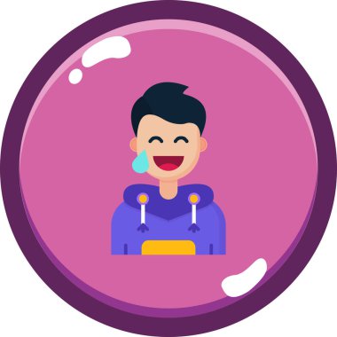 Mor elbiseli ve bir bardak şaraplı bir kızın vektör çizimi