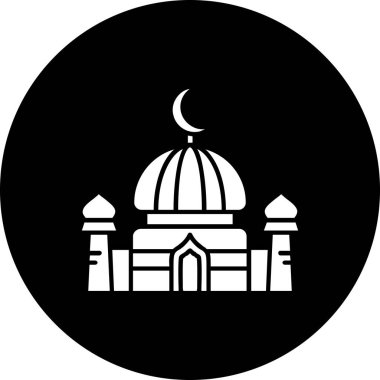 Müslüman cami simgesi, basit stil