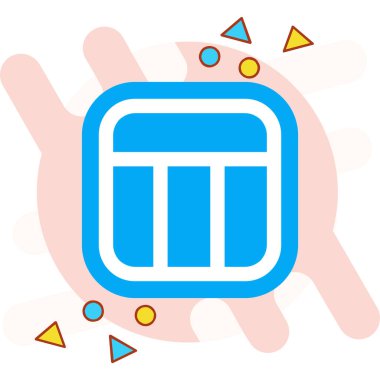 Kek. Web simgesi basit illüstrasyon