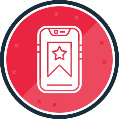 Rozet simgesi, vektör illüstrasyonu