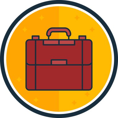 Bir torba simgesinin vektör illüstrasyonu