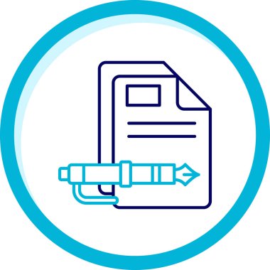 belge web simgesi vektör illüstrasyonu