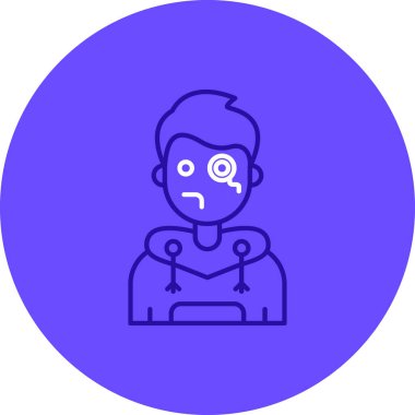 Üzücü simge vektör illüstrasyonu