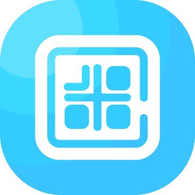 Uygulama simgesinin vektör illüstrasyonu