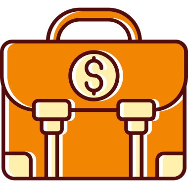 çanta simgesi doldurulmuş - taslak biçimi