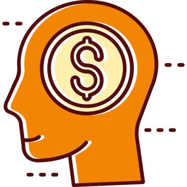 Para için. Web simgesi basit illüstrasyon