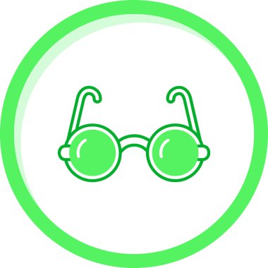 Güneş gözlüğü. Web simgesi basit illüstrasyon