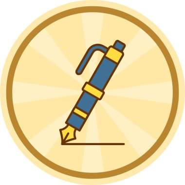 Dövme simgesinin vektör çizimi