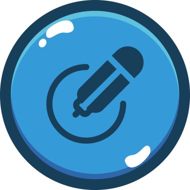 mikrofon simgesi vektör illüstrasyonu