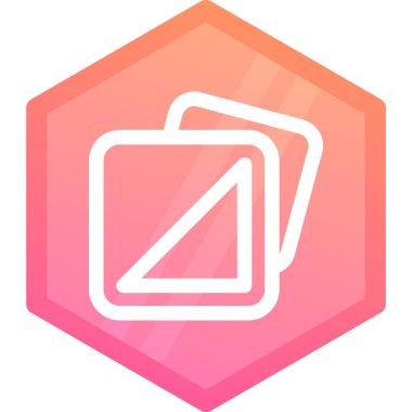 Kağıt içeren bir altıgenin vektör illüstrasyonuName