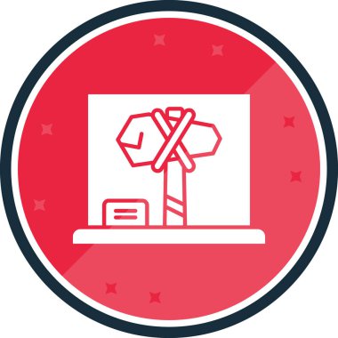 Modern eğitim ikonunun vektör illüstrasyonu