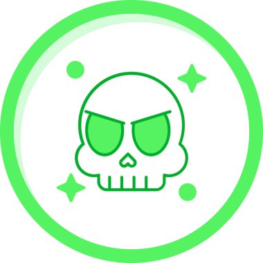 Kurukafa simgesi vektör illüstrasyonu