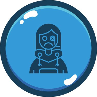 Ağlıyorum. Web simgesi basit illüstrasyon