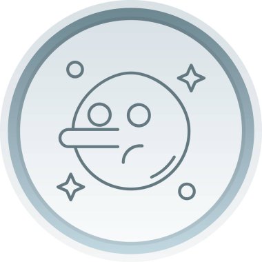 Tek eşli vektör çizgisi simgesi