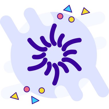 Virüs. Web simgesi basit tasarım